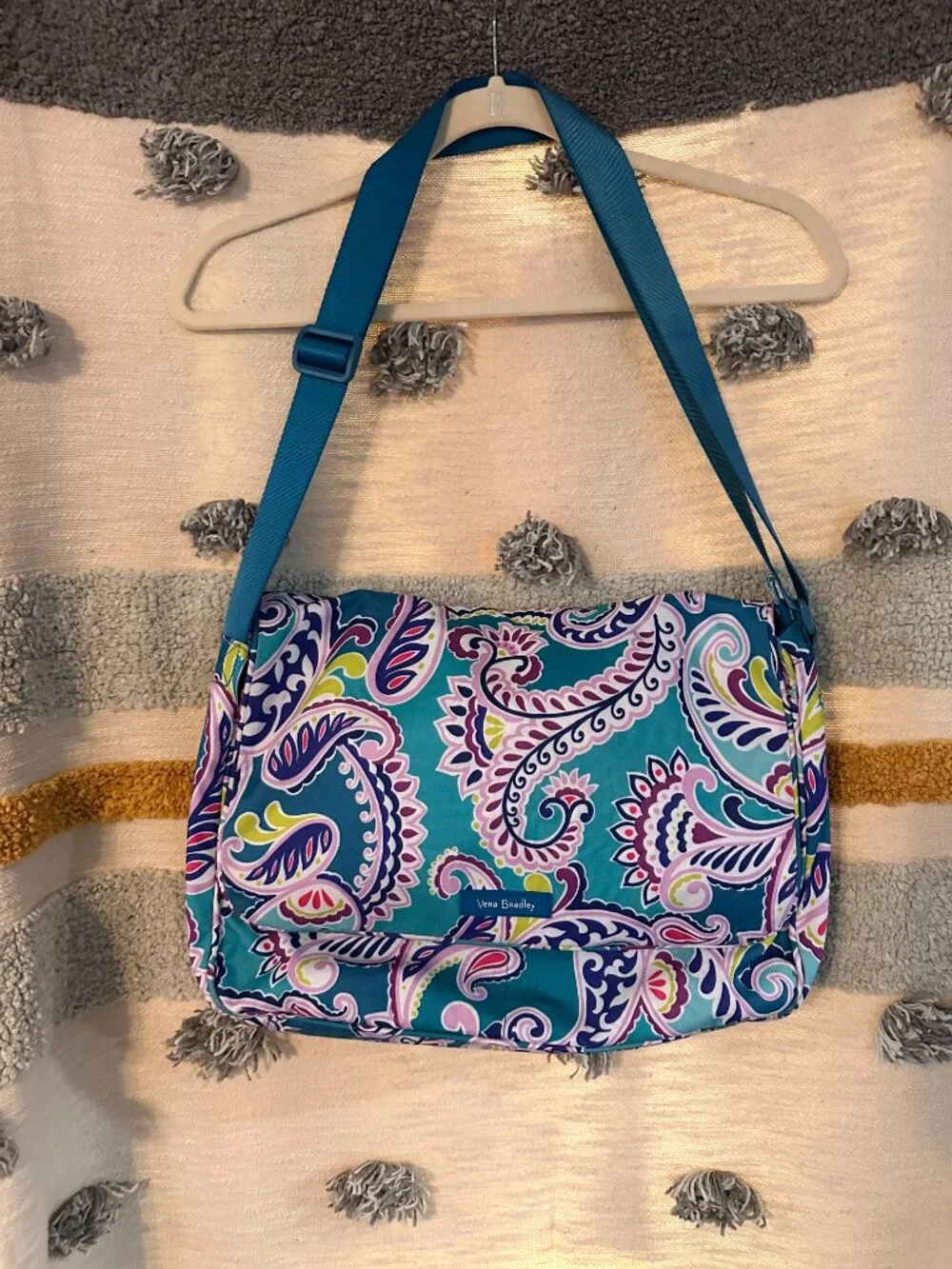 Vera Bradley Waikiki Paisley Print Laptop Messenger Bag